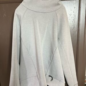 Cozy Gray Cowl Neck Sweatshirt